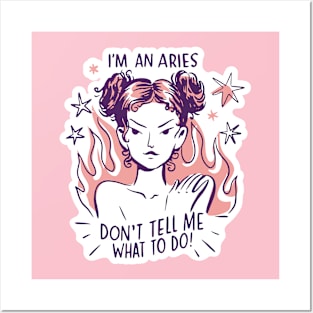 Your Aries Sign On The Shirt Posters and Art